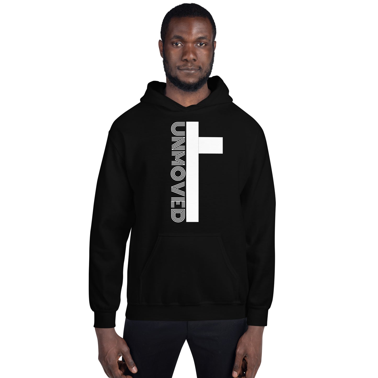 UNMOVED-CROSS UNISEX HOODIE