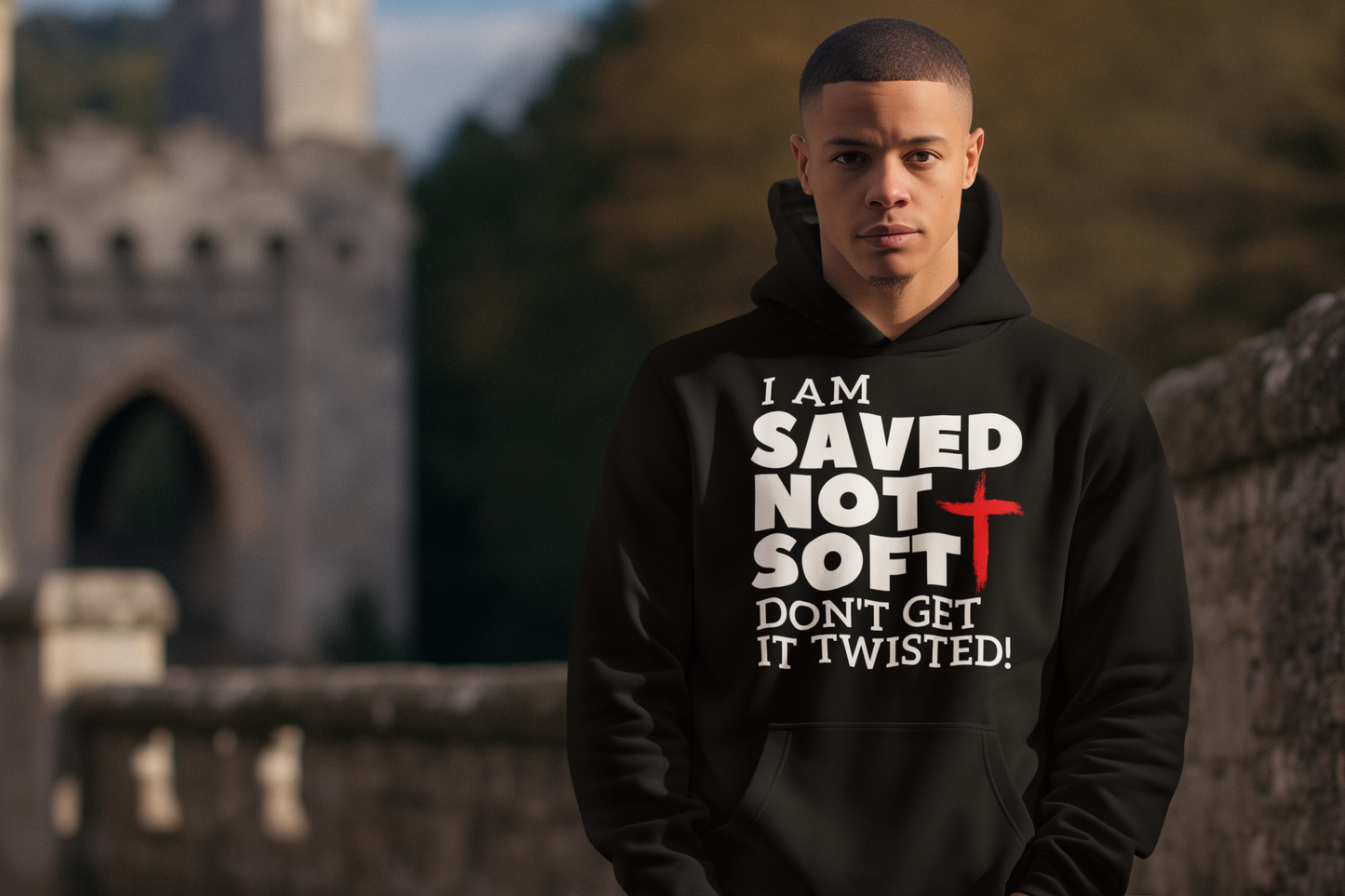 SAVED NOT SOFT ZIP HOODIE