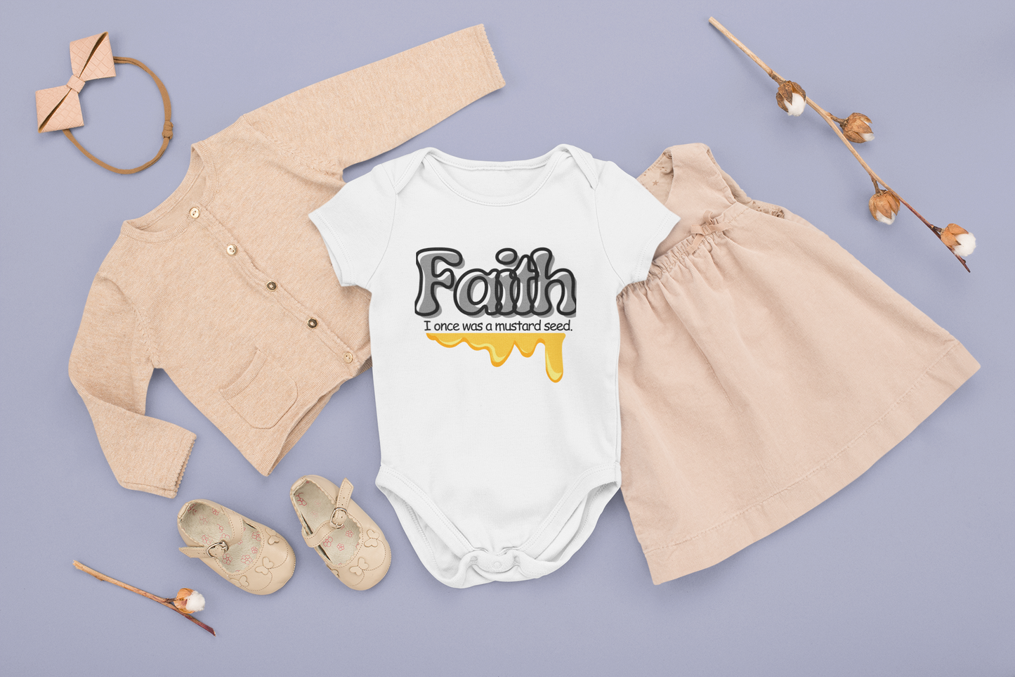 MUSTARD SEEDZ FAITH-ONESIE