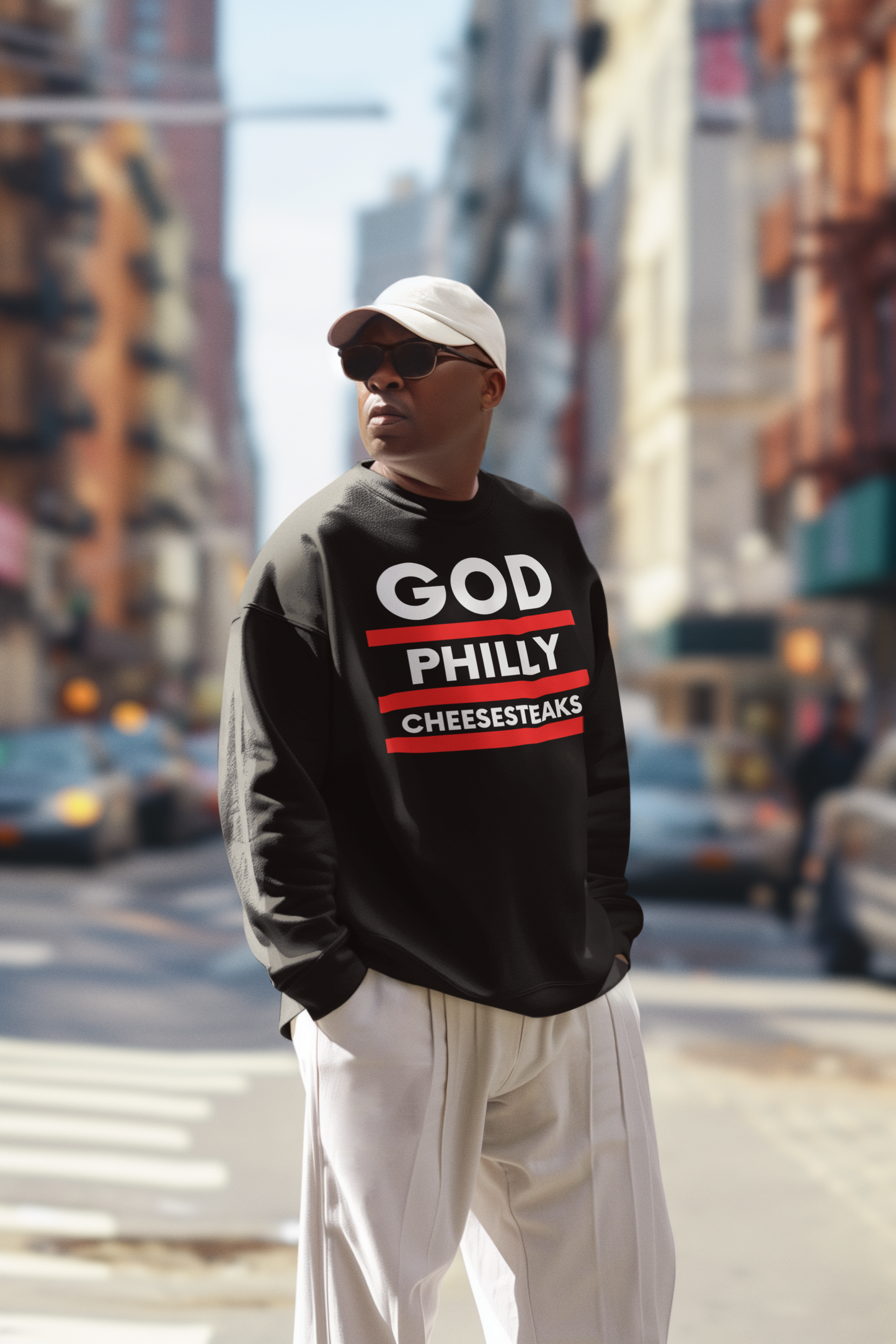 GOD PHILLY CHEESE SWEATSHIRT