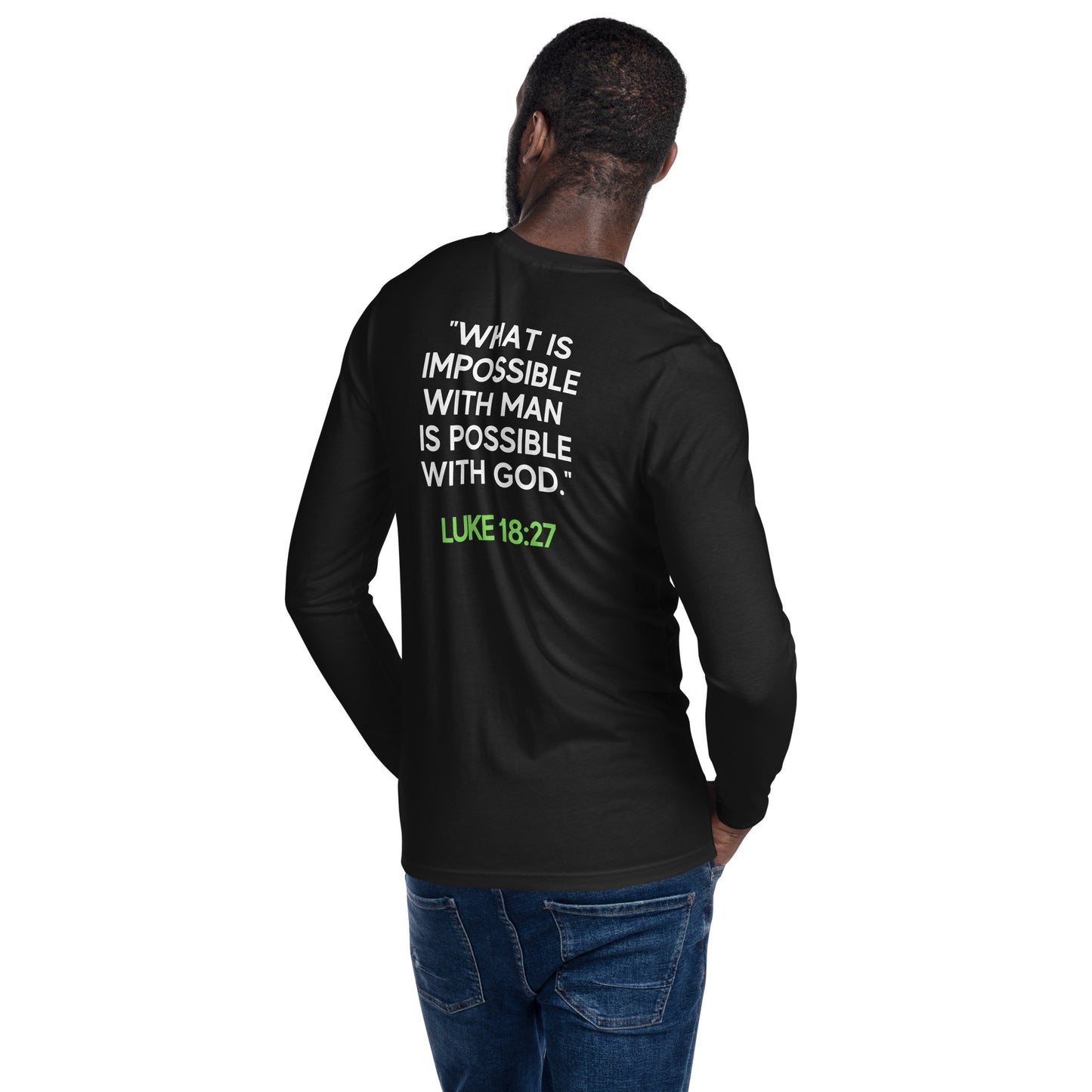 IMPOSSIBLE LONG SLEEVE FITTED CREW