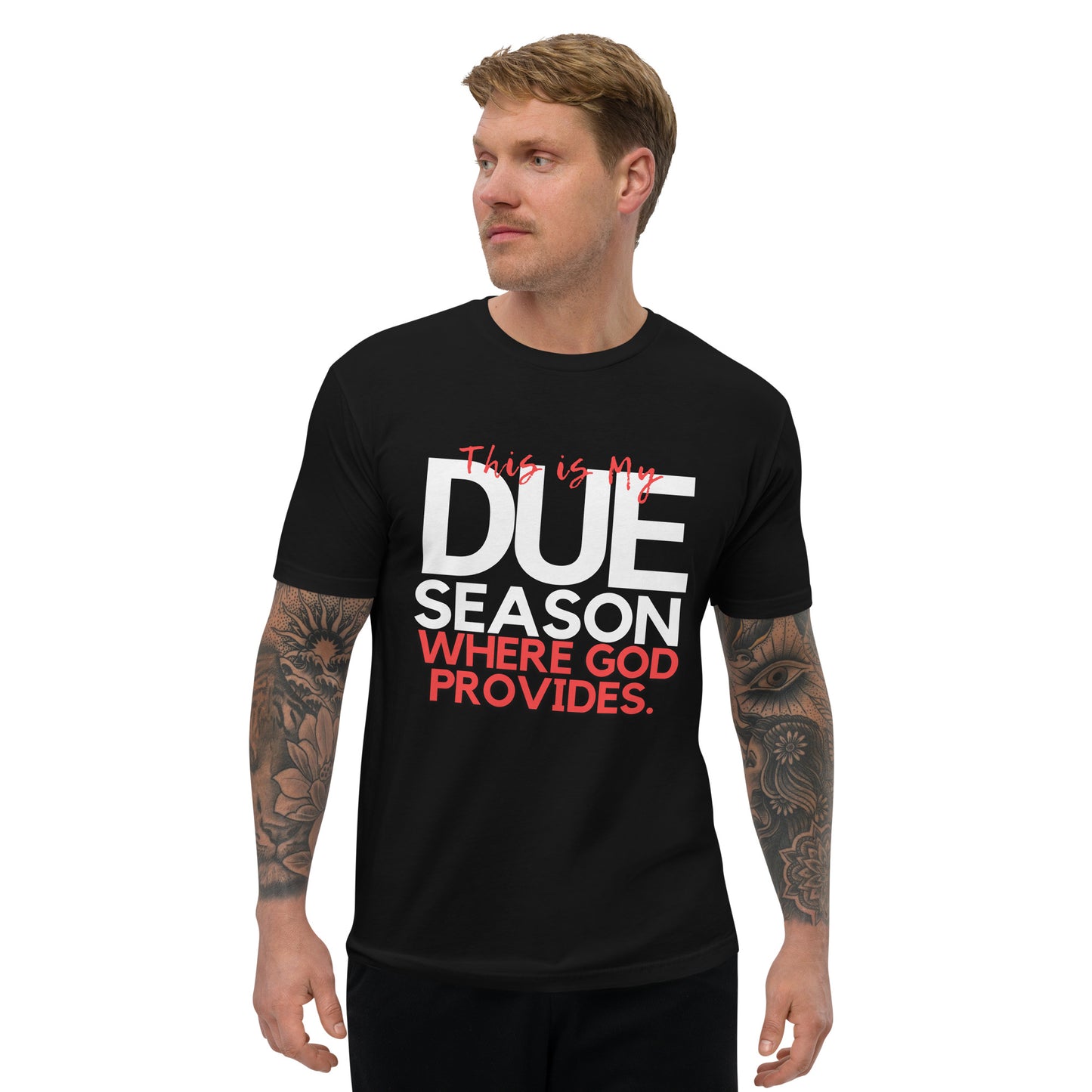 DUE SEASON SHORT SLEEVE FITTED T-SHIRT