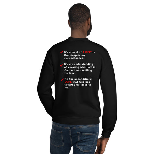 THE PROMISE UNISEX CREW SWEATSHIRT