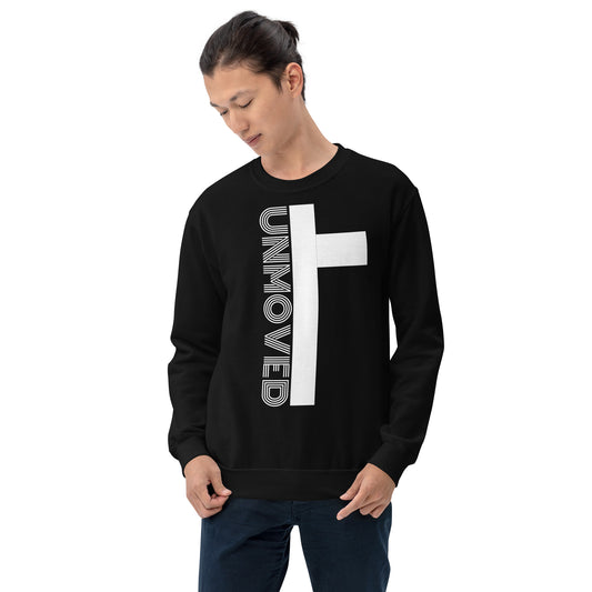 UNMOVED-CROSS UNISEX SWEATSHIRT