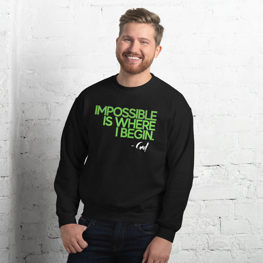 IMPOSSIBLE UNISEX CREW SWEATSHIRT