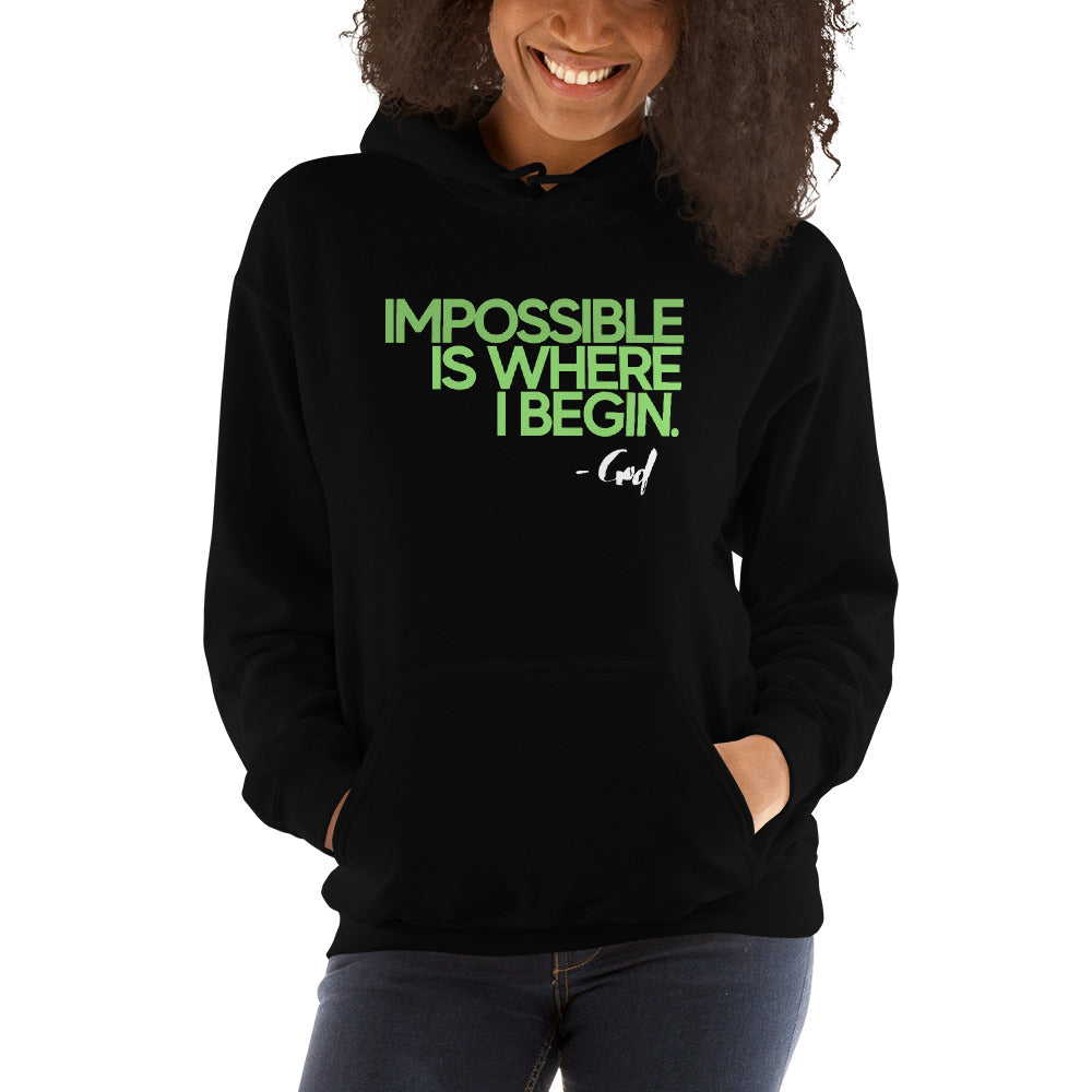 IMPOSSIBLE UNISEX HOODIE