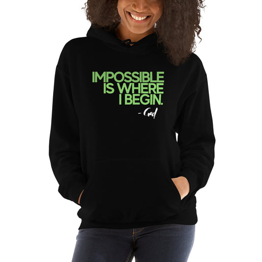 IMPOSSIBLE UNISEX HOODIE