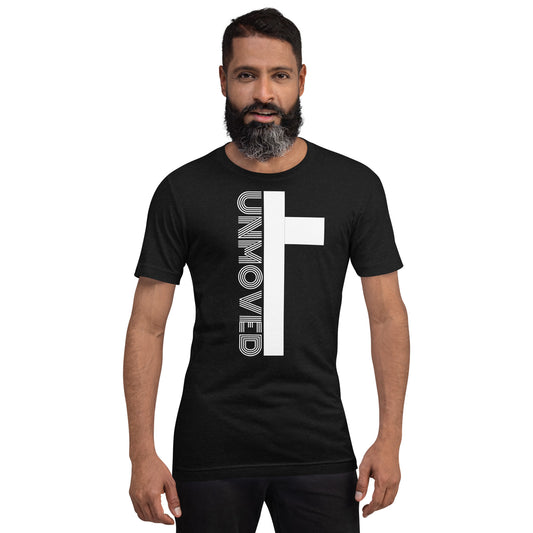 UNMOVED-CROSS UNISEX T-SHIRT