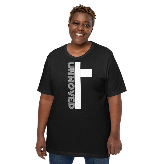 UNMOVED-CROSS UNISEX T-SHIRT