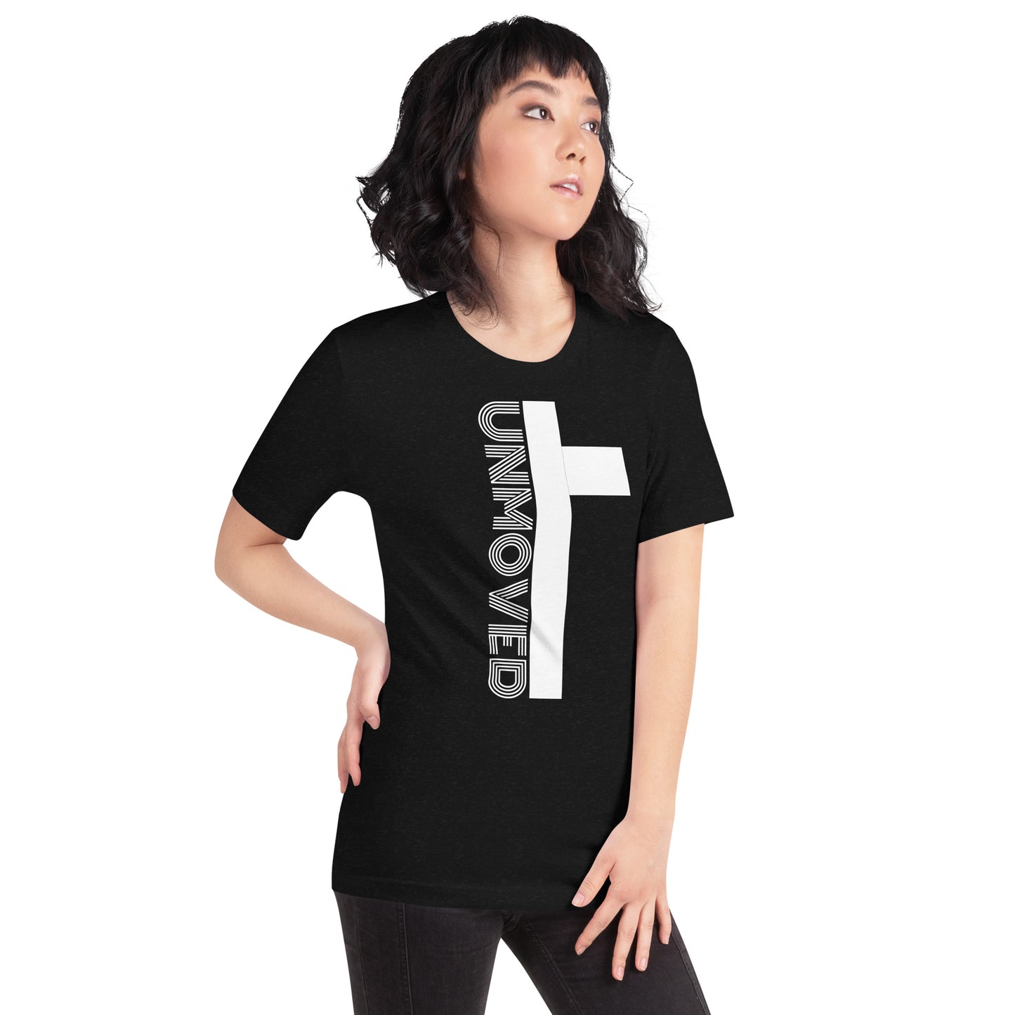 UNMOVED-CROSS UNISEX T-SHIRT
